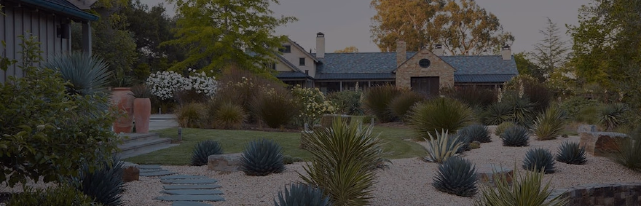 A finished modern garden
