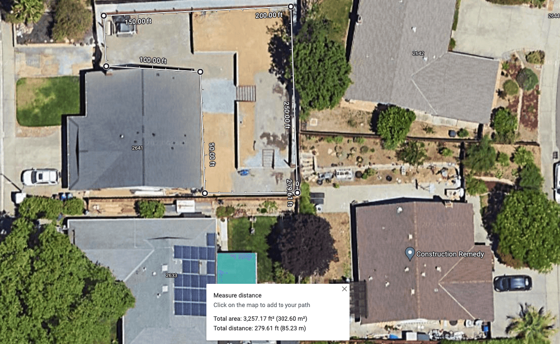 Step 1: Setting the Scene - Gathering Measurements via Google Maps